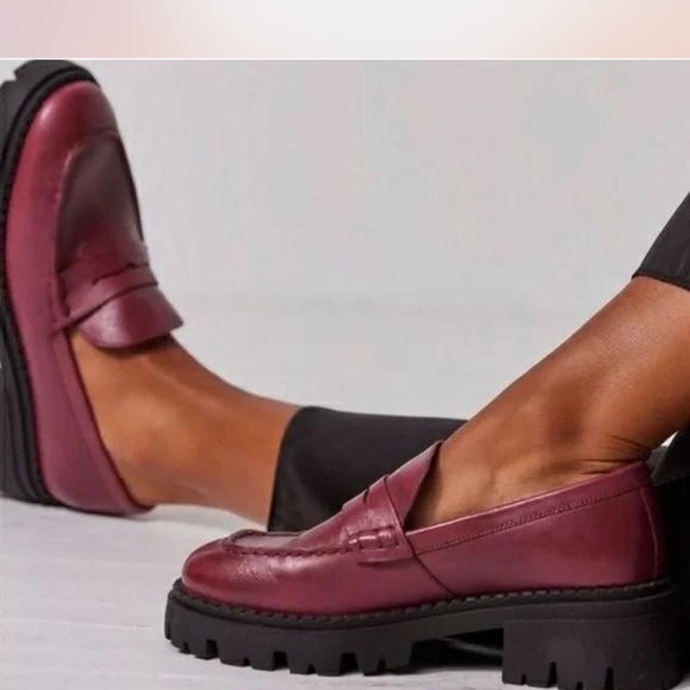 FP Lyra Lug Sole Loafer Mulberry